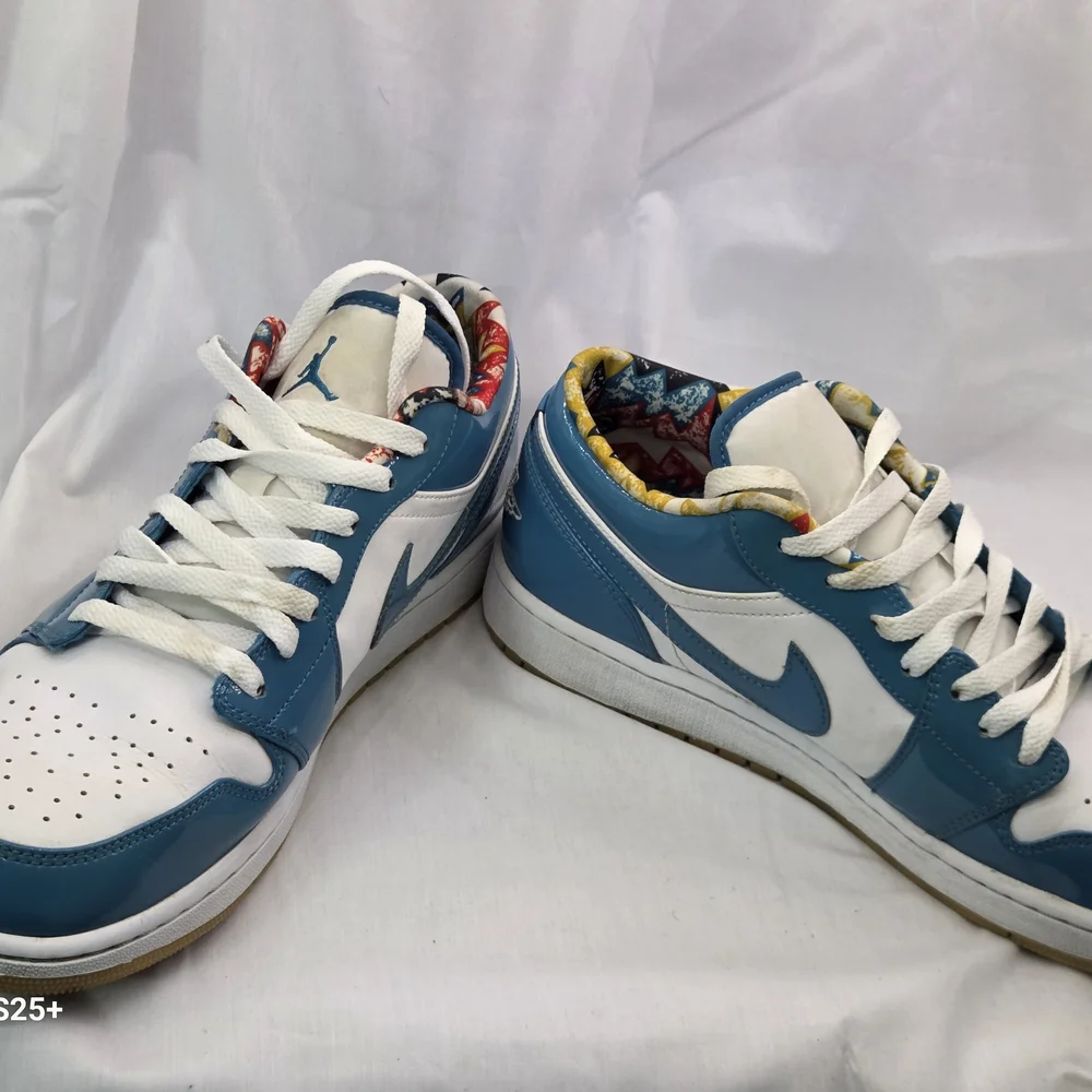 Jordan Blue and White Athletic Shoes‎ 12